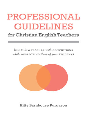 cover image of Professional Guidelines for Christian English Teachers